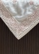Cream Silk Fabric Groom Wear Safa And Dupatta
